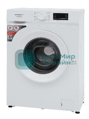Стиральная машина KRAFT KF-MBDS6108W белый, загрузка фронтальная 6 кг, 1000 об/мин, класс: А+++