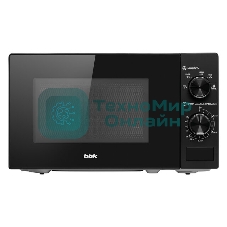 Микроволновая печь BBK 20MWS-762M/B черный, 20 л, 700 Вт, переключатели - поворотный механизм