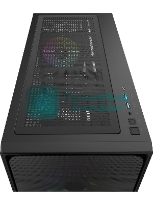 Корпус Ocypus Delta C70 BK ARGB, Midi-Tower, чёрный, 4 x 120 мм