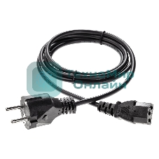 Кабель компьютер - розетка 1,5 м 220V (Европейский стандарт) VCOM/TELECOM