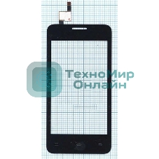 Сенсорное стекло (тачскрин) для Fly FS404 Stratus 3, черное