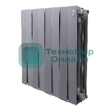 Радиатор биметаллический Royal Thermo PianoForte 500 серебристый - 8 секц.