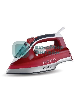 Утюг Kelli KL-1622 красный, 2200 Вт, 100 г/мин, 400 мл