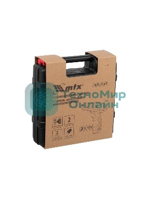 Дрель-шуруповерт аккумуляторная MTX MCDL-12-02P, Аккумуляторная, 12В, 2 АКБ, Кейс