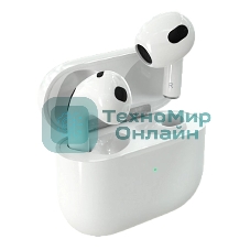 Наушники TWS More Choice БВ11 белый, вкладыши, Bluetooth, сенсорное управление, до 4 ч