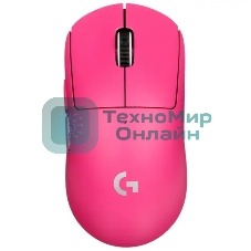 Мышь беспроводная Logitech G PRO X Superlight 2 розовый, 32000 dpi, радиоканал, USB, кнопки - 5
