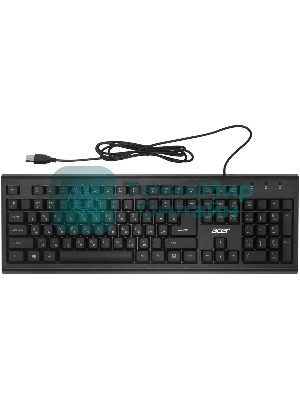 Клавиатура проводная Acer OKW120, USB, черный