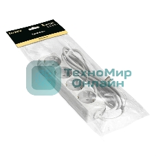 Удлинитель ExeGate ECE-4-5W (EX285818RUS), белый, 5 м, евровилка с заземлением, 4 евророзетки с заземлением, 2200 Вт