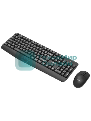 Комплект клавиатура+мышь Philips SPT6337 беспроводной, USB, 1600 DPI, чёрный
