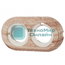 Рамка Bironi BF1-620-13/PL 2-м Лизетта ретро ABS-пластик карельская сосна