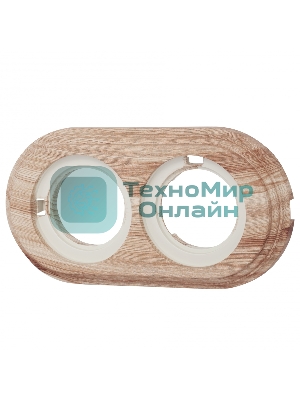 Рамка Bironi BF1-620-13/PL 2-м Лизетта ретро ABS-пластик карельская сосна