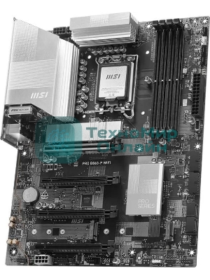 Материнская плата MSI PRO B860-P WIFI, LGA 1851, Intel B860, 4xDDR5, 4xSATA, 3xM.2, 1xPCIe 5.0 x16, 1xPCIe 4.0 x4, 2xPCIe 4.0 x1, 1xHDMI, 1xDP, 1xUSB-C, 1x 5Gb LAN, 2xUSB-A 3.2 Gen 2, 2xUSB-A 3.2 Gen 1, 4xUSB-A 2.0, 3x3.5 мм, 7.1, Wi-Fi 7, ATX