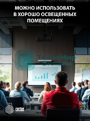 Проектор Cactus CS-S2.B 3LCD 40000Lm LS 4000Lm ANSI (1024x768) 15000:1 ресурс лампы:10000часов 1xUSB typeA 2xHDMI 4.7кг