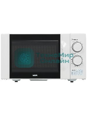Микроволновая печь BBK 23MWS-927M/W белый, 23 л, 900 Вт, переключатели - поворотный механизм