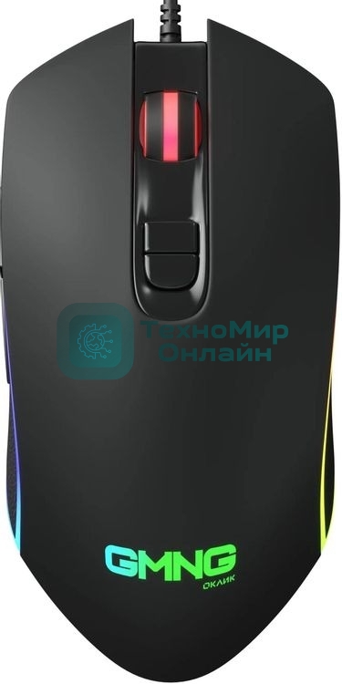 Мышь проводная GMNG 730GM черный, 12000 dpi, USB, кнопки - 7