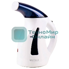 Отпариватель Kelli KL-818 белый/синий, 2000 Вт, 40 г/мин, 500 мл