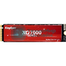 Накопитель SSD KingSpec XG7000, 1Tb, PCIe 4.0 x4, M.2 2280, NVMe, R/W 7400/6600