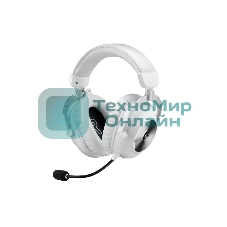 Гарнитура Logitech G PRO LightSpeed белый, беспроводная + проводная, Bluetooth/USB/3.5 мм, до 50 ч