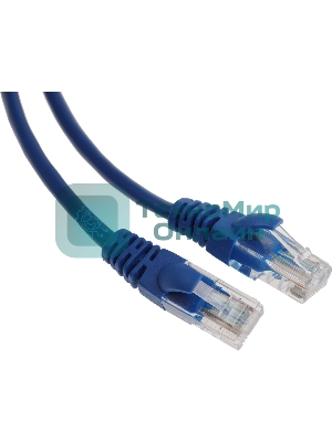 Патч-корд Premier PP12-1M/B 1000Гбит/с UTP 4 пары cat.5E CCA molded 1м синий RJ-45 (m)-RJ-45 (m)