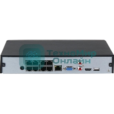 Видеорегистратор Dahua DHI-NVR2108HS-8P-I2 черный