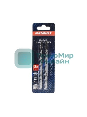 Пилка для лобзика по дереву T301CDF (2 шт.) EDGE by PATRIOT 814010012