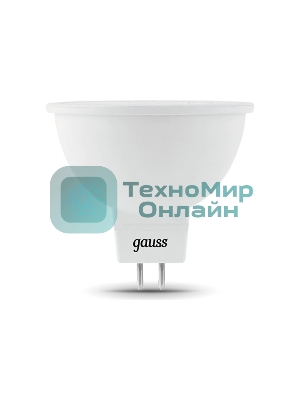 Лампа светодиодная Gauss LED MR16 GU5.3-dim 5W 2700K диммируемая