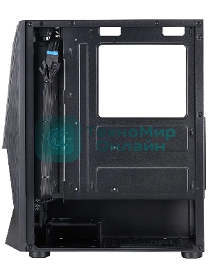 Компьютерный корпус 1STPLAYER DK DK-3 Black, ATX, 4x120мм FRGb fans