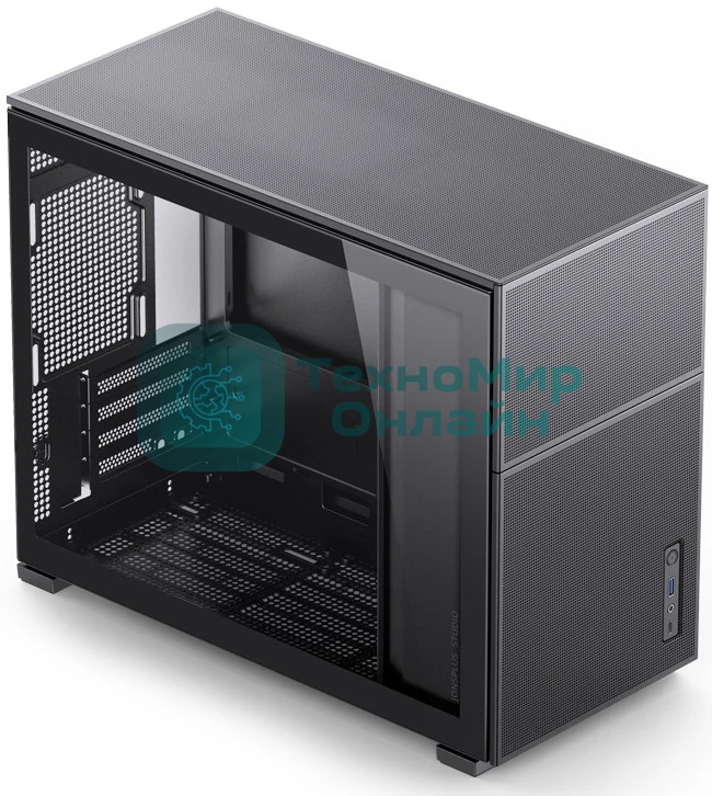 Корпус без блока питания JONSBO D31 MESH Black MATX без БП, боковая панель из закаленного стекла, mini-ITX, micro-ATX, черный