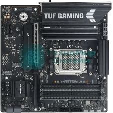 Материнская плата ASUS TUF GAMING B850M-E WIFI, AM5, AMD B850, 4xDDR5, 4xSATA, 3xM.2, 1xPCIe 5.0 x16, 1xPCIe 3.0 x1, 1xHDMI, 2xDP, 1x2.5Gb LAN, Wi-Fi 6E, Bluetooth 5.3, 1xUSB-C 10Gbps, 1xUSB-A 10Gbps, 2xUSB-A 5Gbps, 4xUSB-A 2.0, 3x3.5 мм, 7.1, mATX