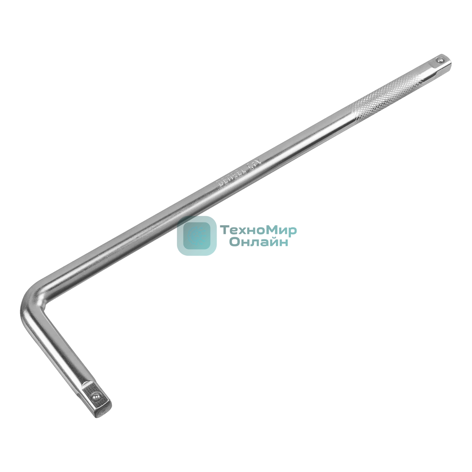 Вороток Г-образный Denzel 375x100 мм, квадрат 1/2