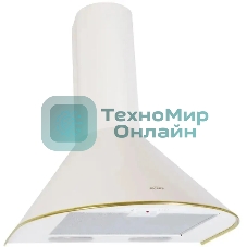 Вытяжка каминная Elikor Эпсилон 50П-430-П3Л топленое молоко/золотистый, 50 см, 430 куб. м/ч, 54 дБ
