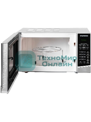 Микроволновая печь Starwind SMW3120 серебристый/черный, 20 л, 700 Вт, переключатели - сенсор