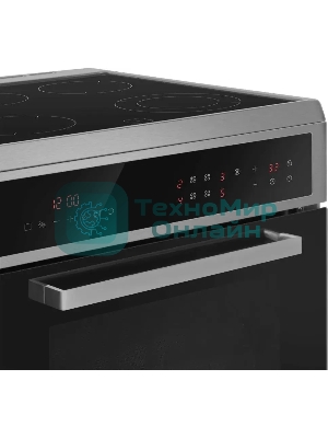 Плита электрическая Maunfeld MEC611CS10TD серебристый, конфорок 4 шт, духовка 59 л, 60 см x 85 см x 63 см