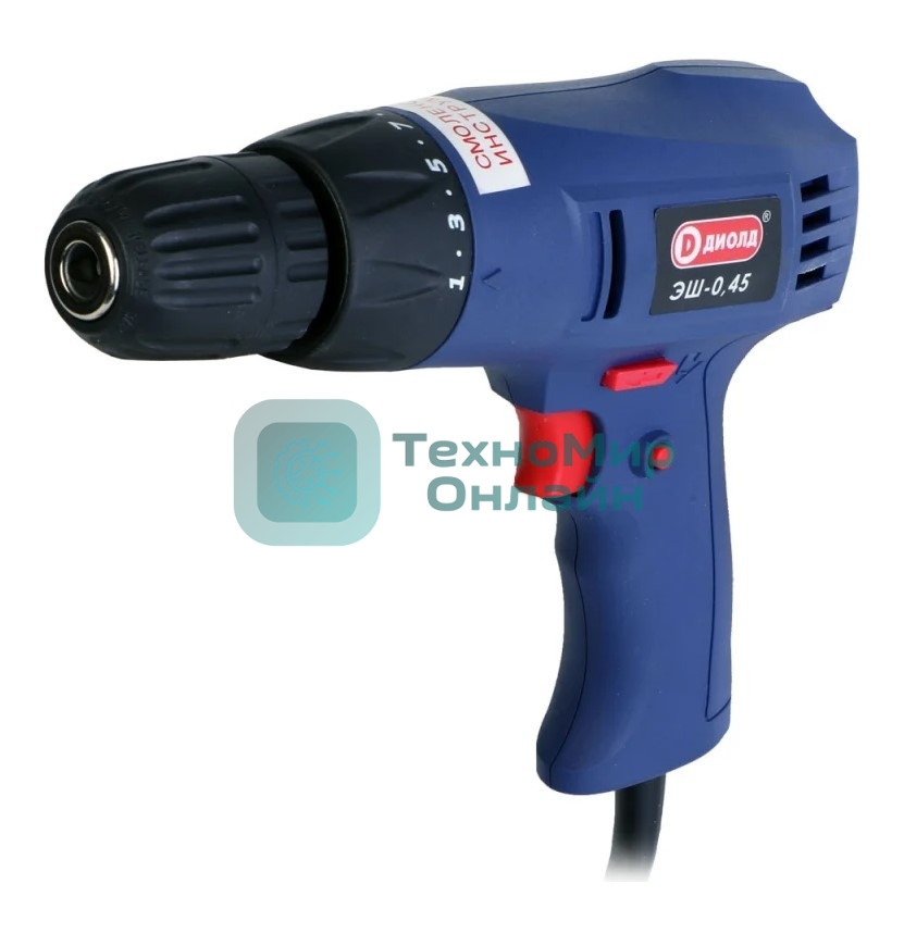 Дрель-шуруповерт ДИОЛД ЭШ-0,45, 450 Вт, 2Нм, щеточный