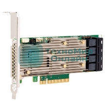RAID-контроллер Broadcom MegaRAID 9460-16I SGL (05-50011-00/03-50011-30011) PCIe 3.1 x8 LP, SAS/SATA/NVMe, RAID 0,1,5,6,10,50,60, 16port(4* int SFF8643), 4GB Cache, 3516ROC, RTL 5, (003600) (003648)