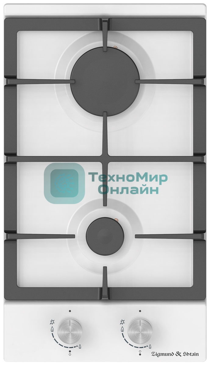 Газовая варочная панель Zigmund & Shtain G 14.3 W независимая, белый