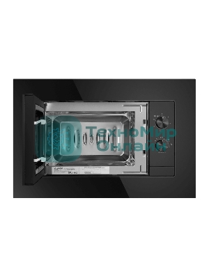 Микроволновая печь встраиваемая Maunfeld JBMO725BK01 черный, 20 л, 700 Вт, переключатели - поворотный механизм