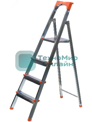 Лестница-стремянка стальная Fit 4 ступени, вес 5.55 кг