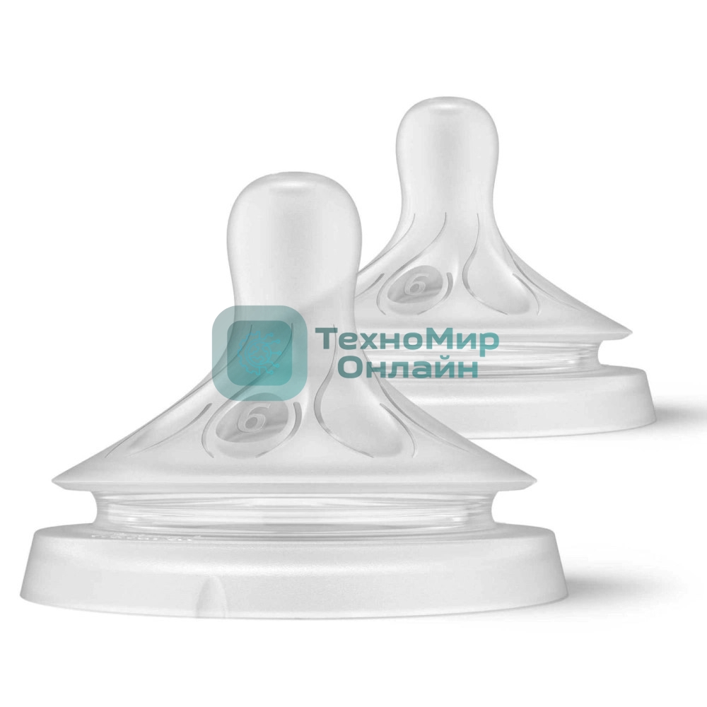 Соска для кормления Philips Avent NATURAL Response, силикон, Т6, 2 шт