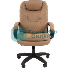 Кресло офисное Chairman 668 LT NEW экопремиум, бежевый, черный пластик