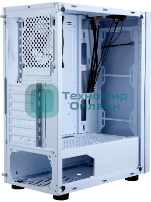 Компьютерный корпус AeroCool/Formula CL-3302W RGb белый без БП ATX 2xUSB 2.0 1xUSB 3.0 audio bott PSU