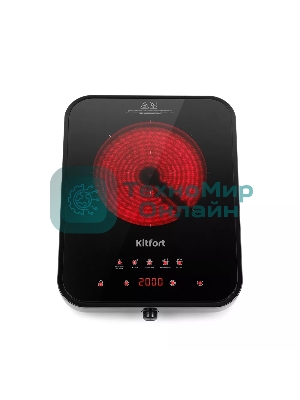 Плита настольная инфракрасная Kitfort КТ-141 черный стеклокерамика