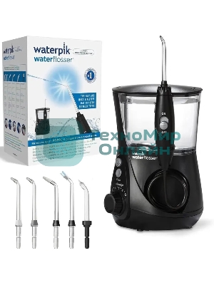 Ирригатор Waterpik WP-662 черный, от сети, 650 мл, 10 режимов