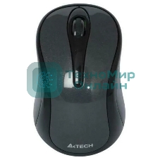 Мышь беспроводная A4Tech G3-280A серый/черный, 1200 dpi, радиоканал, USB, кнопки - 3