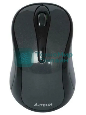 Мышь беспроводная A4Tech G3-280A серый/черный, 1200 dpi, радиоканал, USB, кнопки - 3