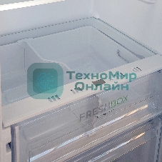 Холодильник Бирюса Б-M6139 серый металлик двухкамерный 240/80л морозилка сверху, автоматическое оттаивание