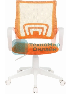 Кресло Бюрократ CH-W695NLT TW-38-3 TW-96-1 оранжевый, сетка/ткань, 120 кг, механизм качания