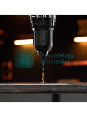 Сверло по металлу Denzel 3,2 мм, HSS-Tin, Golden Tip, 10 шт.