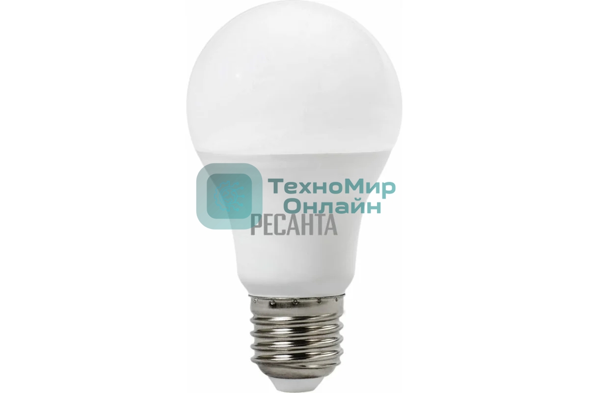 Лампа светодиодная Ресанта LL-R-A60-11W-230-6K-E27 груша