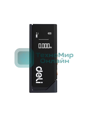 Лазерный дальномер Deli DL331150 Home Series черный; диапазон измерений 0,05~50м, точность измерения ±3мм, 370 мА·ч, OLED дисплей, Type-C, вес 48 грамм, эксклюзивный дизайн